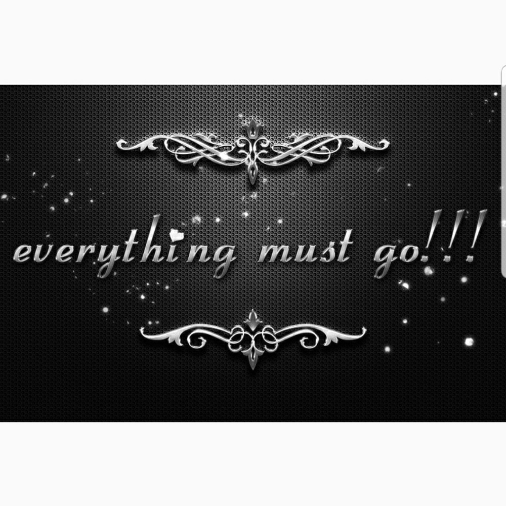 Everything must go